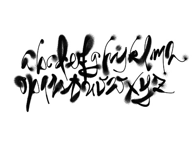 alphabet experiments alphabet black brush calligraphy experiment letters photoshop