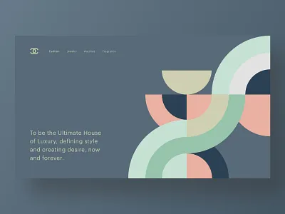 🖤Chanel brand branding fashion hero homepage minimal ui ux web design