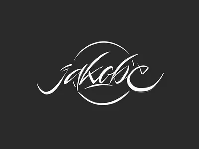 jakobe calligraphy freehand handwriting handwritten kaligrafia lettering liternictwo litery logo logotype powerscripts script typografia typography