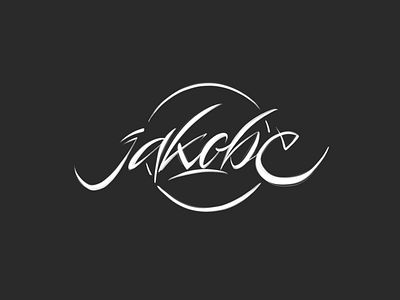 jakobe calligraphy freehand handwriting handwritten kaligrafia lettering liternictwo litery logo logotype powerscripts script typografia typography