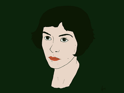 Le Fabuleux Destin d'Amélie Poulain amélie film illustration portait