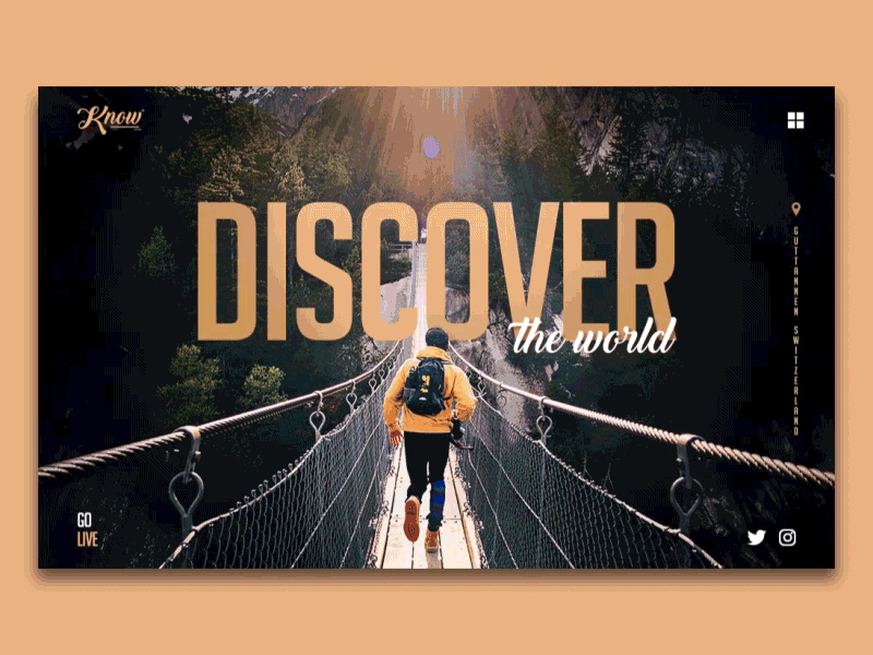 Discover the World 2018 design discover navigation site trip typography ui ux web webdesign website