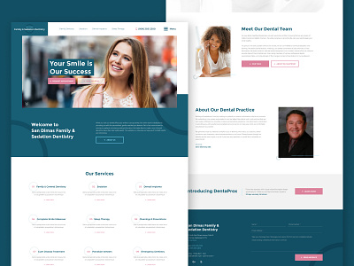 San Dimas Family & Sedation Dentistry - Dr. Steve Marteney dental dental care dentist dentistry design figma medical medical care modern ui ux web website