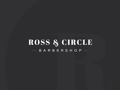 Logo Design Challenge (Day 13) - Barbershop (Ross & Circle) barbershoplogo barbershoplogodesign branding daily logo challenge logo logo design typogaphy