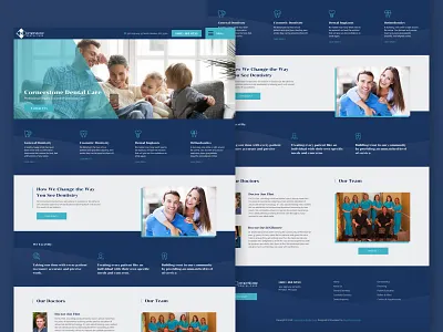 Cornerstone Dental Care - Dr. Jon Flint & Dr. David Gilmore dental dental care dentist dentistry design figma medical medical care modern ui ux web website