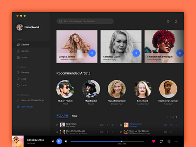 music player-2 design ui ux web