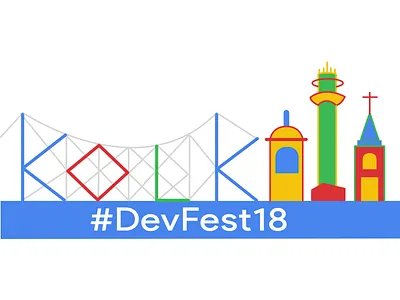 Google Developer Fest Kolkata 2018 adobe college cover design devfest event branding facebook banner gdg google illustraor illustration india kolkata monuments photoshop sketch