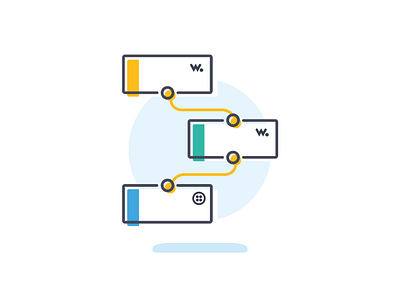 Flows branding community dashboards design digital flows graphicdesign icon illustration iot linedrawing nodes tech ui ux visuals wia wiard