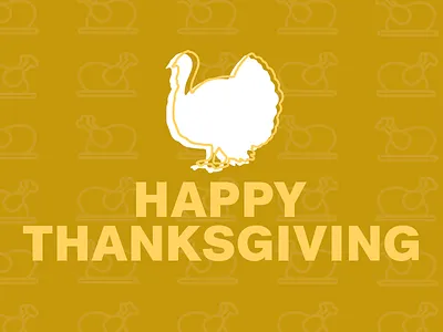 Happy Thanksgiving design flat graphic design thanksgiving turkey type typography