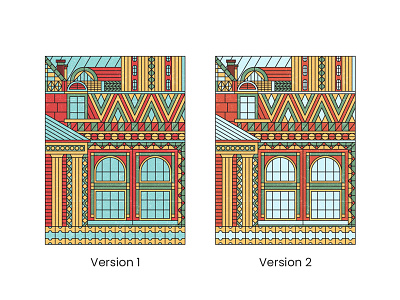 Subotica Geometric Poster Comparison adobe illustrator color comparison cool design flat geometric geometric art geometric shapes heritage illustration. line art pastel poster poster a day poster art vector