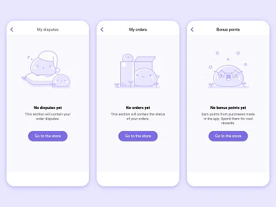 Empty states delivery empty state illustration ui