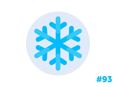 Snowflake flat icon illustration vector