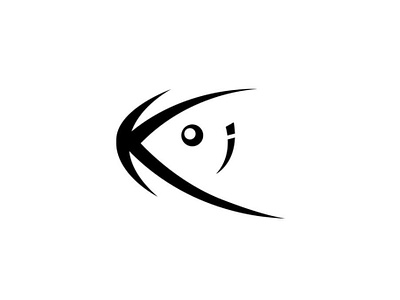 koi fish wordmark (SOLD!) clean design fish flat koi logo simple typography vector wordmark