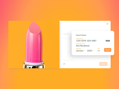 Daily UI 002 beauty checkout checkout form daily 100 daily 100 challenge daily challange daily ui 002 daily ui challenge fashion app payment gateway payment page ui ux ui 100 ui challenge ui design visa