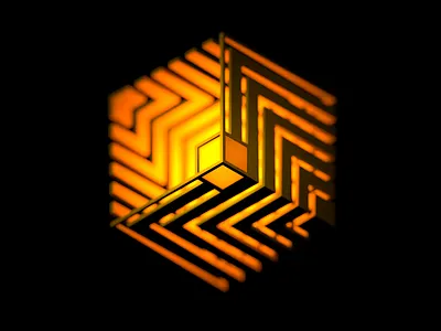 Hex cube 3d 3d art 3d model 3d render design isometric isometric design lighting magica voxel magicavoxel photoshop voxel