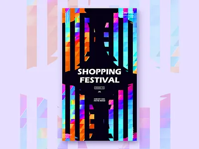 poster design color creative design gradient inspiration messy plane poster ui design