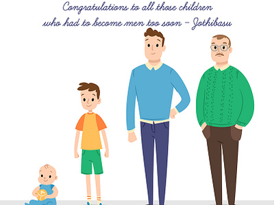 Men's Day Concept animation illustration vector