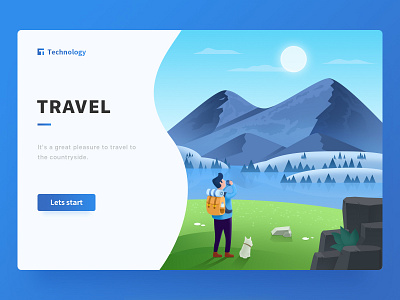 TRAVEL illustrator ps travel ui