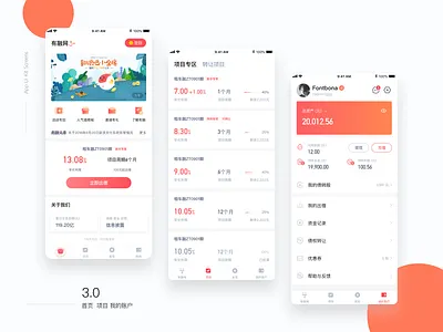 YR financial app app app concept financial ui