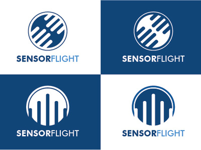 Sensor Flight branding logo vector