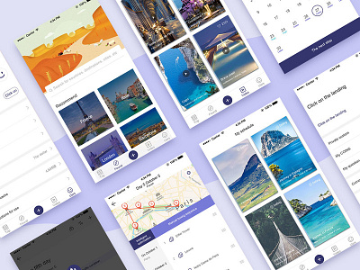 travel app design ui