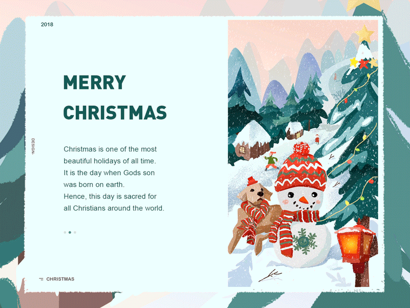 Christmas christmas design dog illustration snow winter