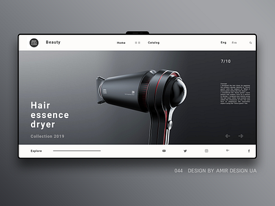 Hair dryer landing page! app brand braun drayer ecommerce hair landing landing page lifestyle luxury social sony store ui ui ux ux ux design web xiaomi