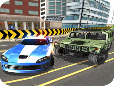 Police Vs Army Street Car Race android army car champion chase contest cops destroy driving extreme game hurdles jeep military police race smash street