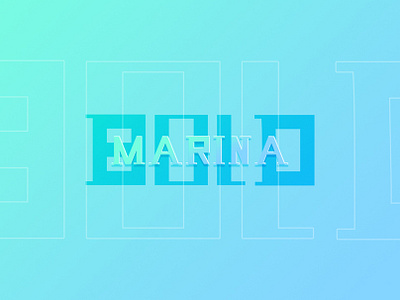 MARINA BOLD bold bold font font marina