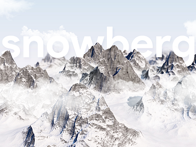 Snowberg 3d mountain snowberg