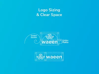 Waeen App Icon app clear space golden ratio golden section kid location logo pin tracking w