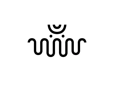 Alien Wave | Logo adobe illustrator alien branding icon identity logo logo design minimal modern modern logo symbol wave