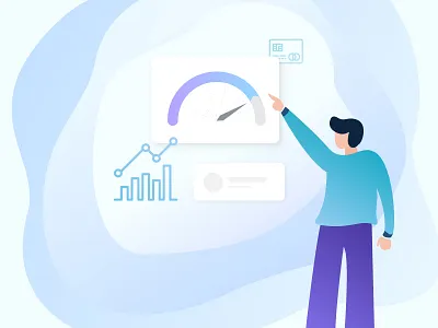Credit Score character design check credit score credit card credit limit credit score finance business finance illustration illustration loan loan application
