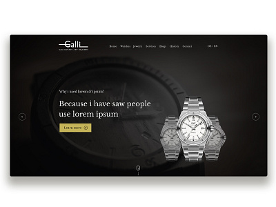 Classicwatch Website Dribbble Pres branding creative design portfolio ui ux website wordpres