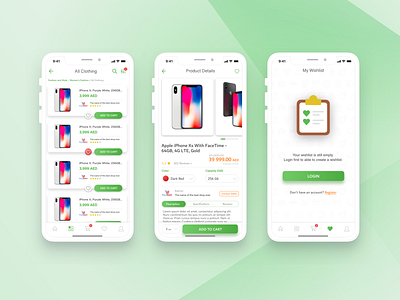 Mobile app UI/UX (eCommerce) android app android design applicaiton ecomerce ecommerce ecommerce app green green app ios app design ios design marketplace mobile app design mobile application mobile shop mobile store online store sketch store ui kit ui ux