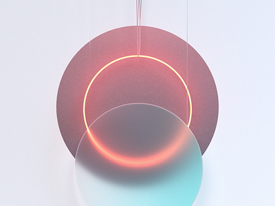 Faded III 3d c4d cinema 4d concept design glow gradient illustration neon neon light octane octanerender