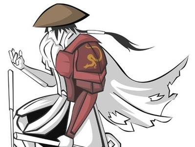 Dragon Warrior adobe illustrator adobe photoshop