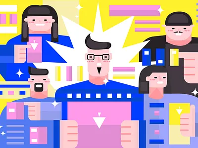 Design team branding character deasigner design expirience icon illustration team ui ux