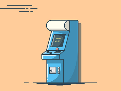 Arcade Game 90s arcade design digitalart game icon icon artwork illustration oldschool simple vector