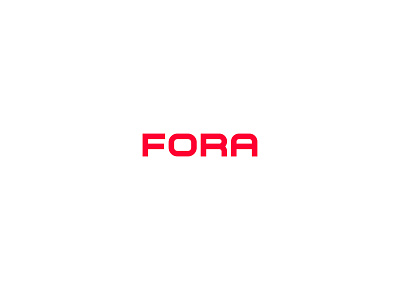 Fora brand branding design identity logo logomark logotype minimal tech typography