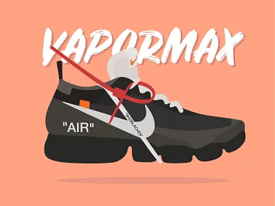 Nike Vapor Max The Ten creative market digital drawing digital illustration digitally art identity illustration illustrator nike sketch sneakers vapormax web illustration