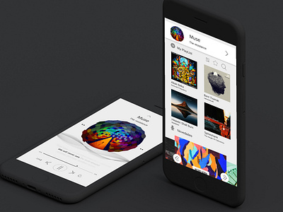 App Music app branding design ui ux