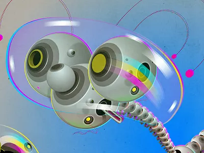 Dog affinitydesigner dog illustration robot vector