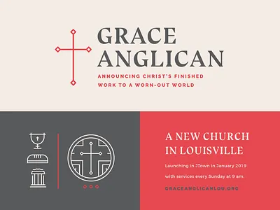 GA Logo + Branding badge bold brand and identity branding christian church church logo geometric god jesus line art lines logo logo design ministry modern serif type typography vector