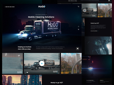 Dark CG Hero 3d black business cg dark hero landing page neon skyline twilight ui ux design web design