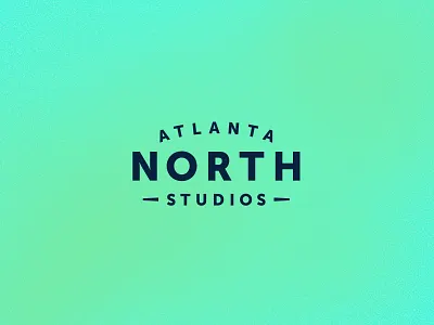 Atlanta North Studios atlanta gotham logo san serif studio typography word mark