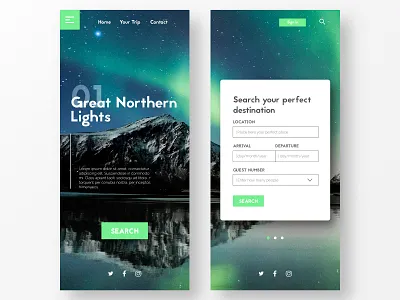Travel App Design adventure app brand branding clean design discover iceland identity ios minimal mobile travel travel app ui ui ux design ux web website
