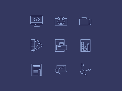 Icon Set [Daily UI / Day 055] 055 dailyui dailyui055 design graphic design ui web