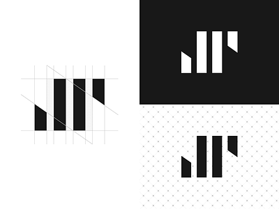 Jonathan Pierce Personal Logo branding geometric logo personal portfolio