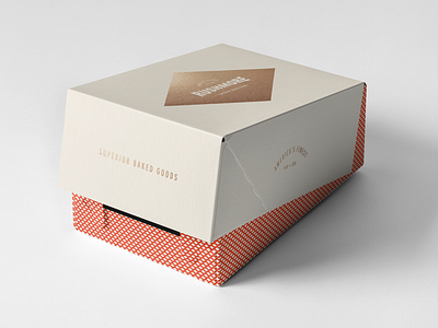 Bakery Pastry Box bakery bakery branding bakery logo logo packaging pastry box vintage packaging